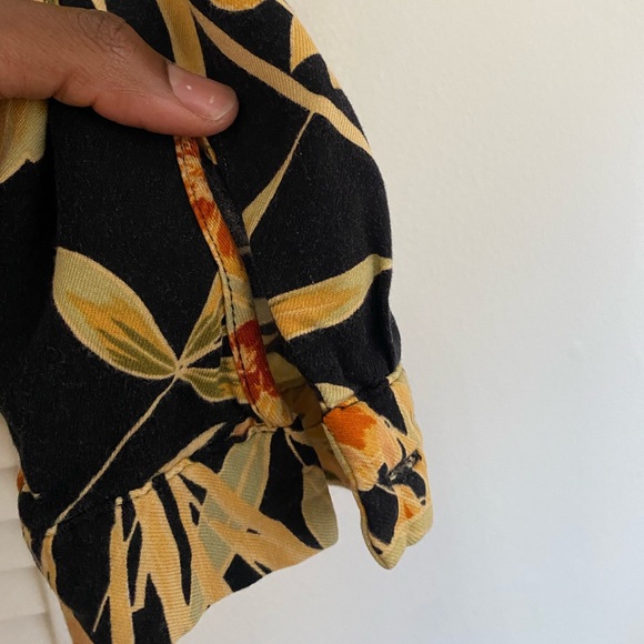 Zara Black and Yellow Floral Duster Dress - Picture 11 of 11